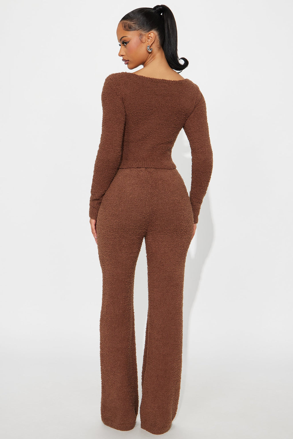 Lana Cozy Sweater Pant Set - Mocha