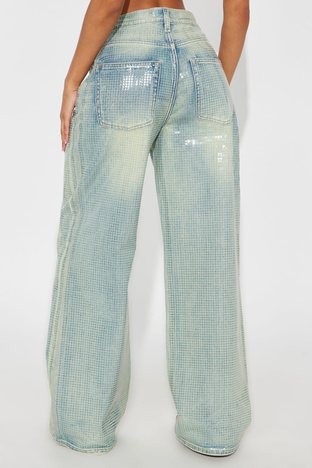 Shine On Tinted Wide Leg Jean - Vintage Wash