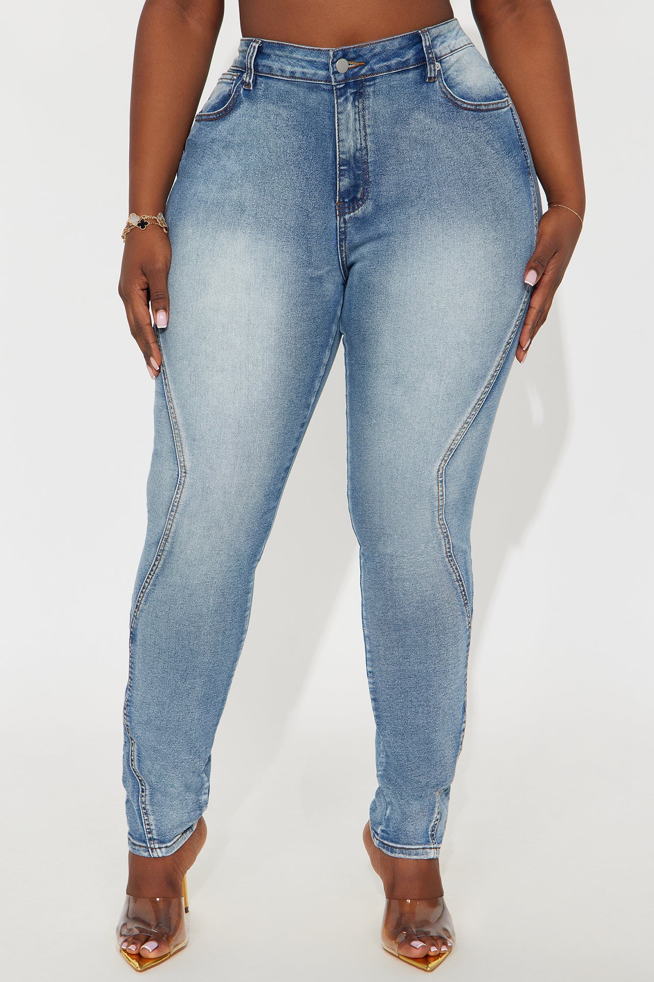 Miraloma Mid Rise Skinny Jeans - Medium Wash