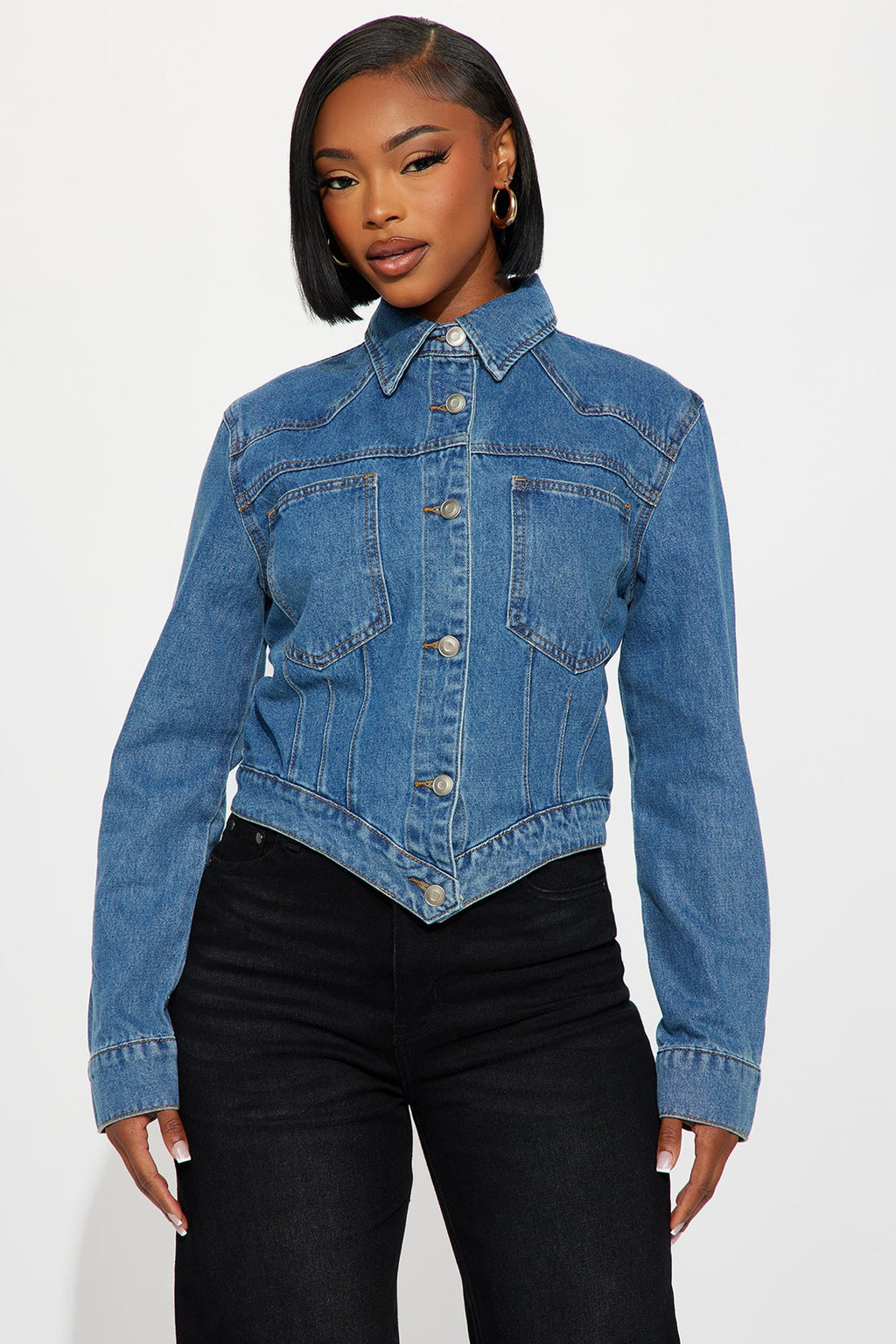Big Talk Denim Jacket - Medium Wash