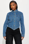 Big Talk Denim Jacket - Medium Wash