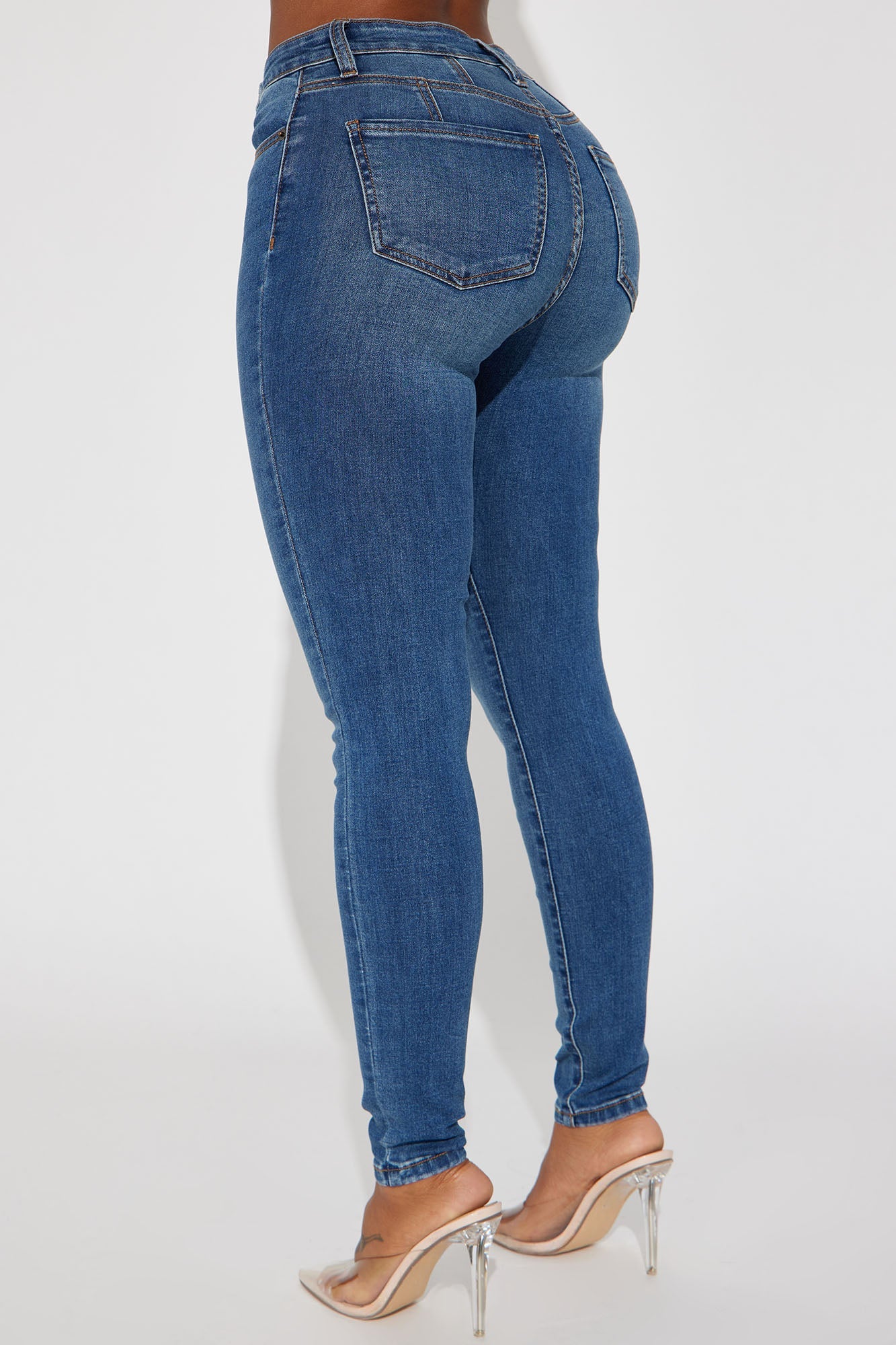 Kiley Control Curvy Stretch Skinny Jeans - Vintage Wash