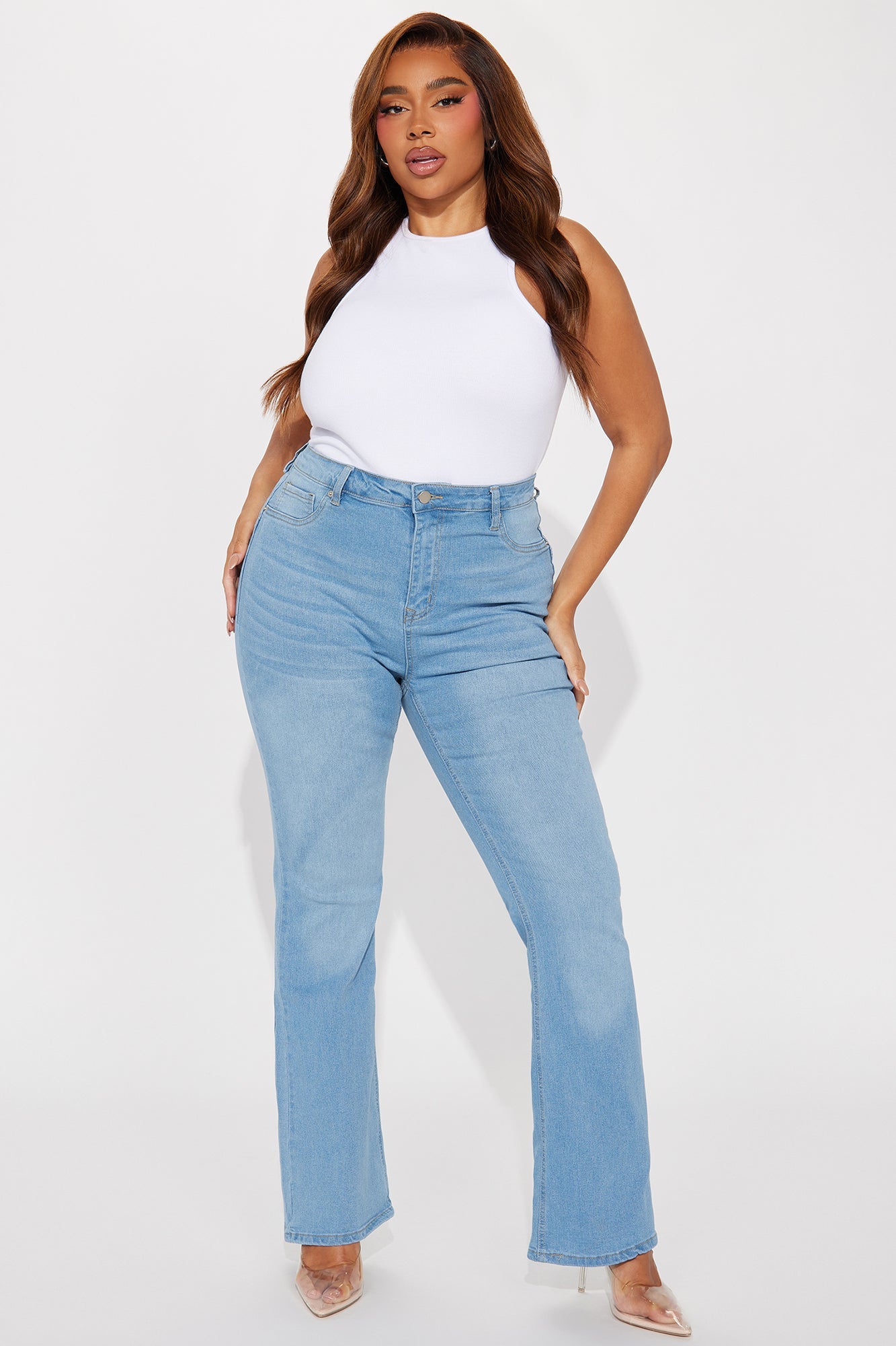 Mesa Booty Lifting Stretch Bootcut Jeans - Light Wash
