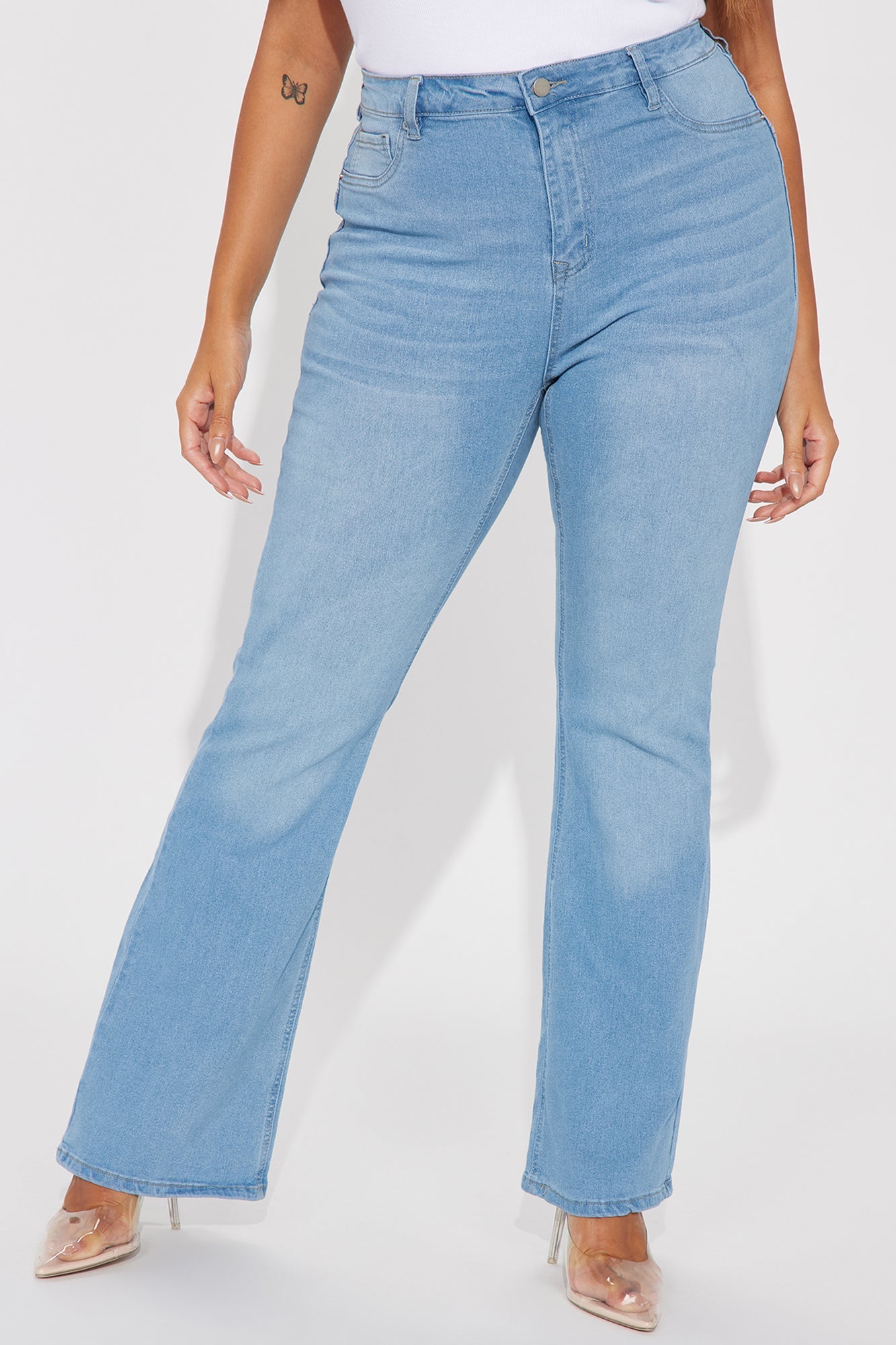 Mesa Booty Lifting Stretch Bootcut Jeans - Light Wash