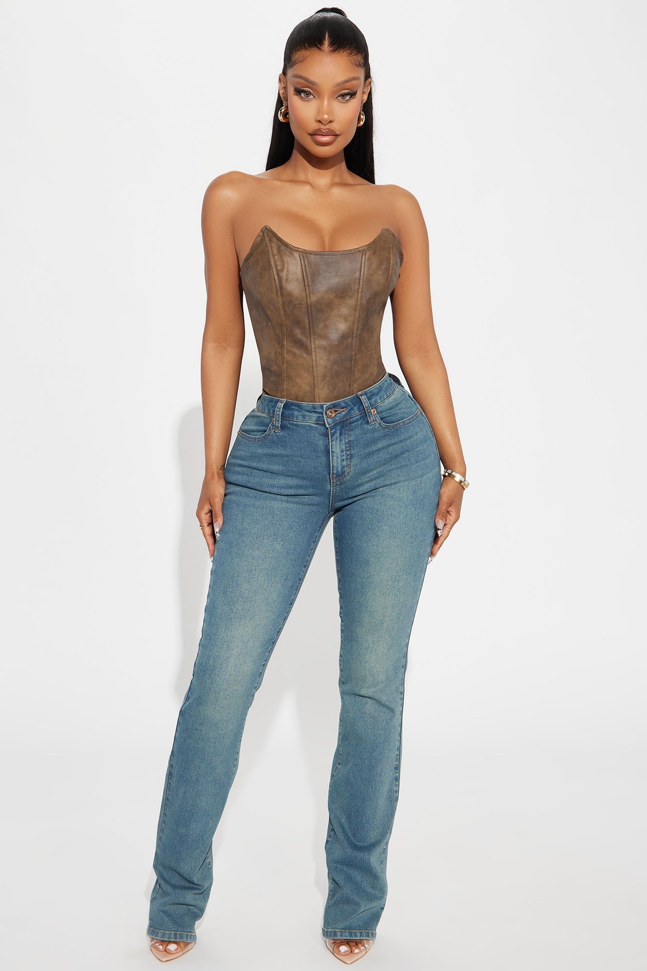 Memphis Stretch Booty Lifter Bootcut Jean - Vintage Wash