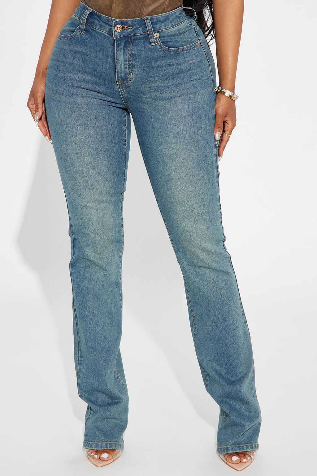 Memphis Stretch Booty Lifter Bootcut Jean - Vintage Wash