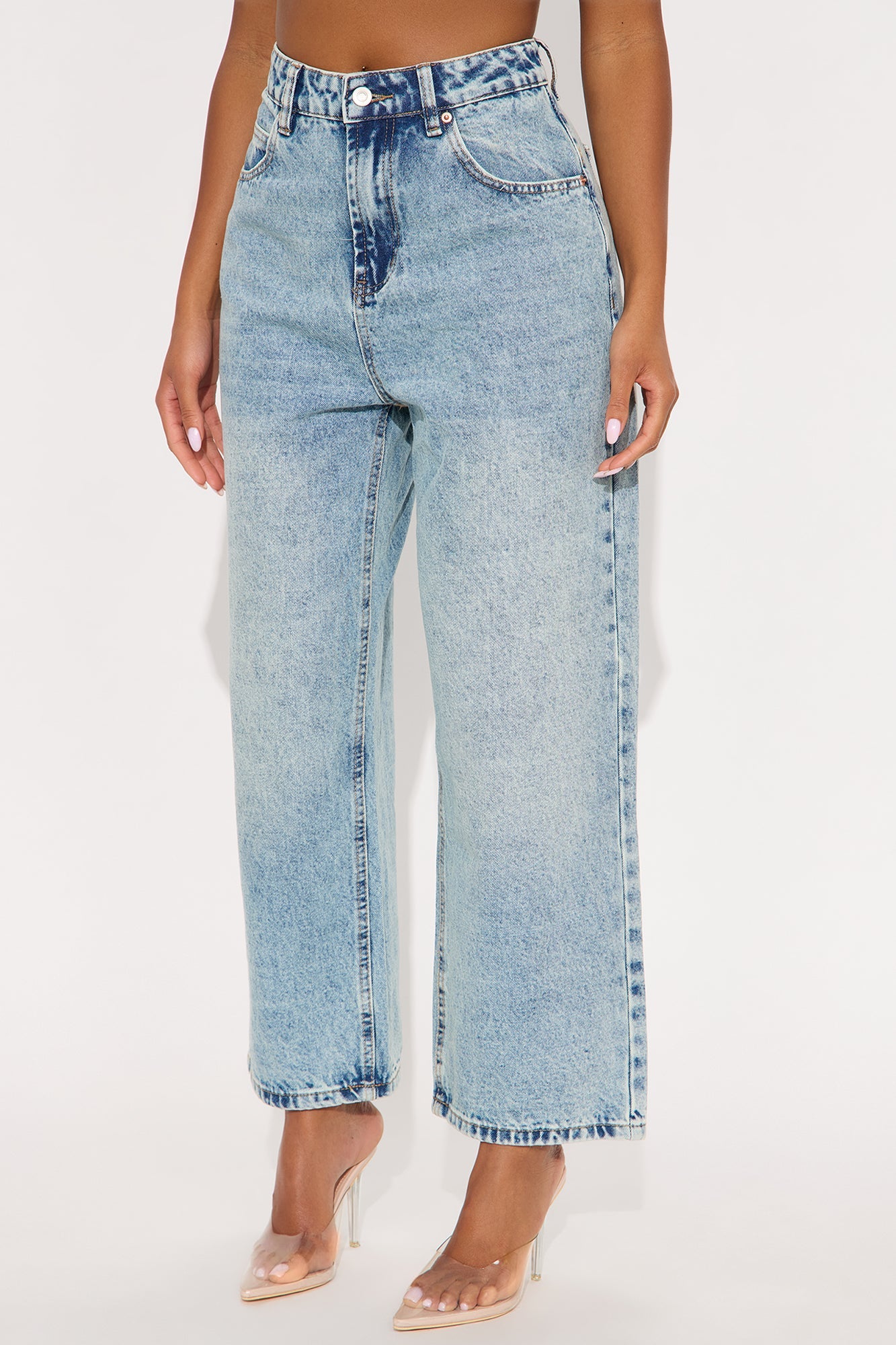 Deep Love Straight Leg Ankle Jeans - Light Wash