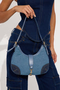 Denim On Denim Shoulder Handbag - Denim