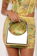 City Poppin Metal Clutch - Gold