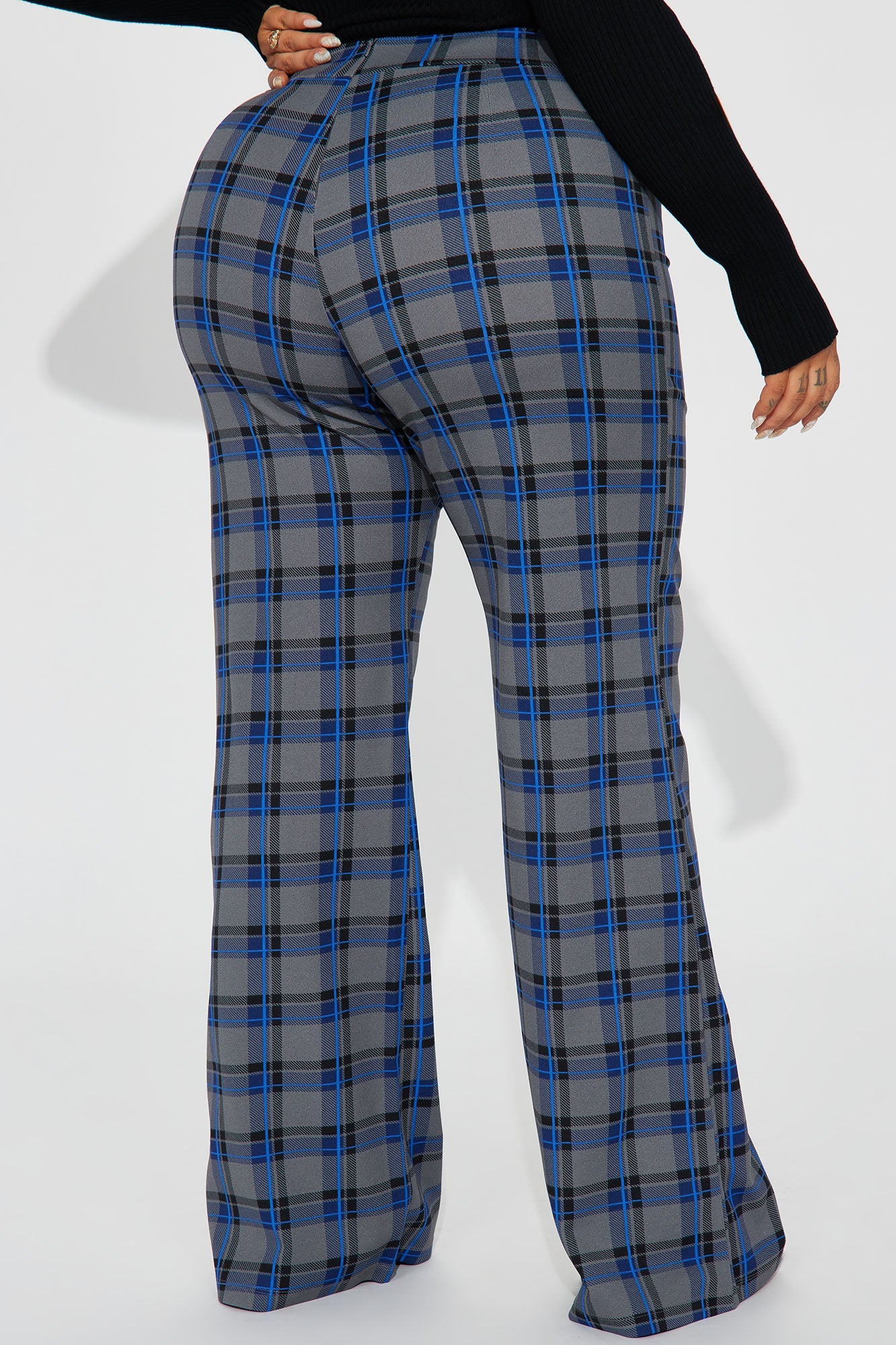 Victoria High Waisted Dress Pant - Grey/combo