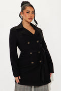 Jasmine Wool Coat - Black