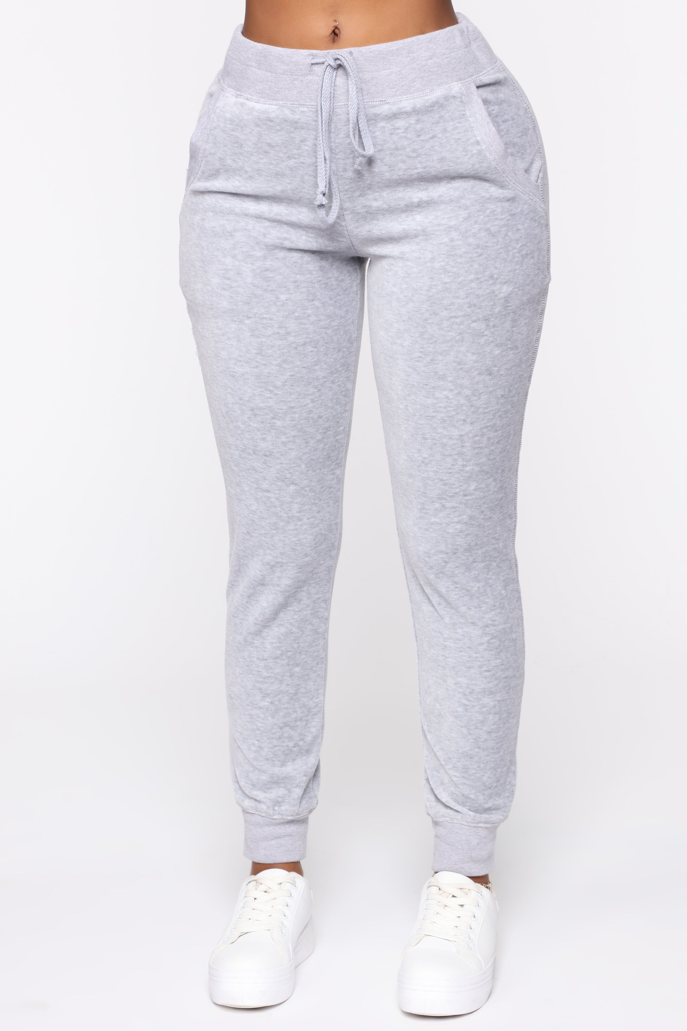 The Original Trendsetter Velour Set - Heather Grey