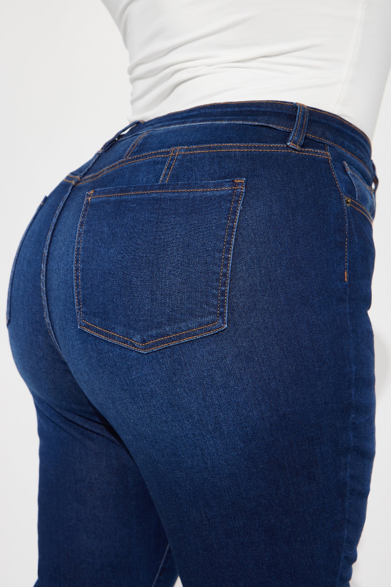 Kiley Control Curvy Stretch Skinny Jeans - Dark Wash