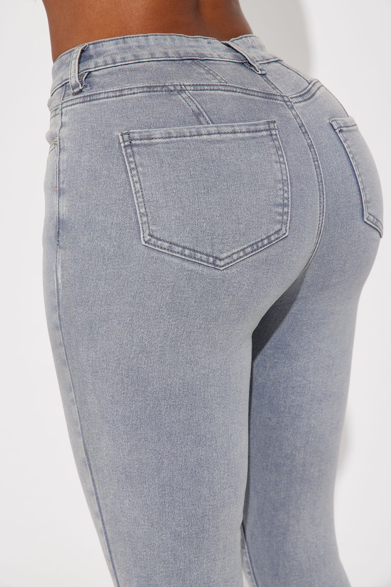 Shape Up Sculpting Stretch Skinny Jeans - Grey