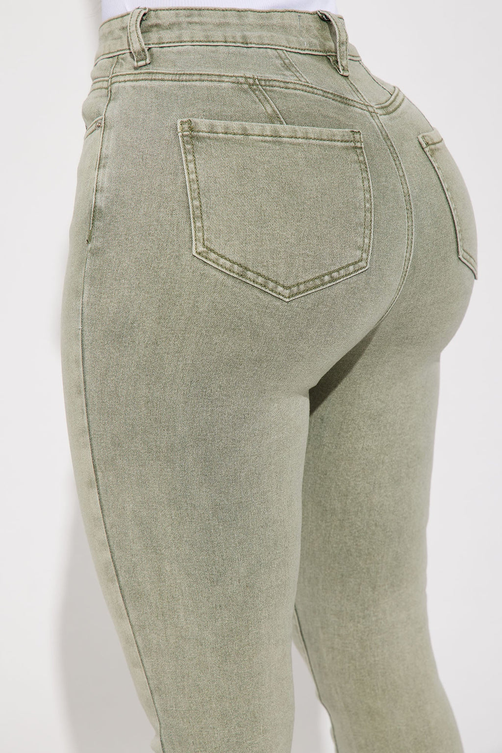Shape Up Sculpting Stretch Skinny Jeans - Green