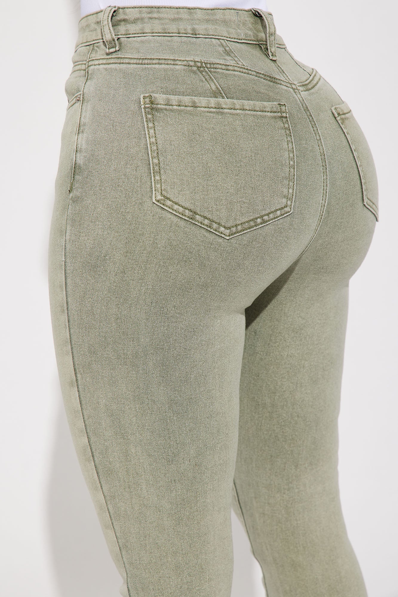 Shape Up Sculpting Stretch Skinny Jeans - Green