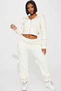 Brianna Jogger Pant Set - Cream