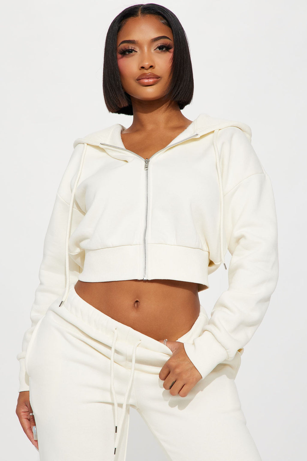 Brianna Jogger Pant Set - Cream