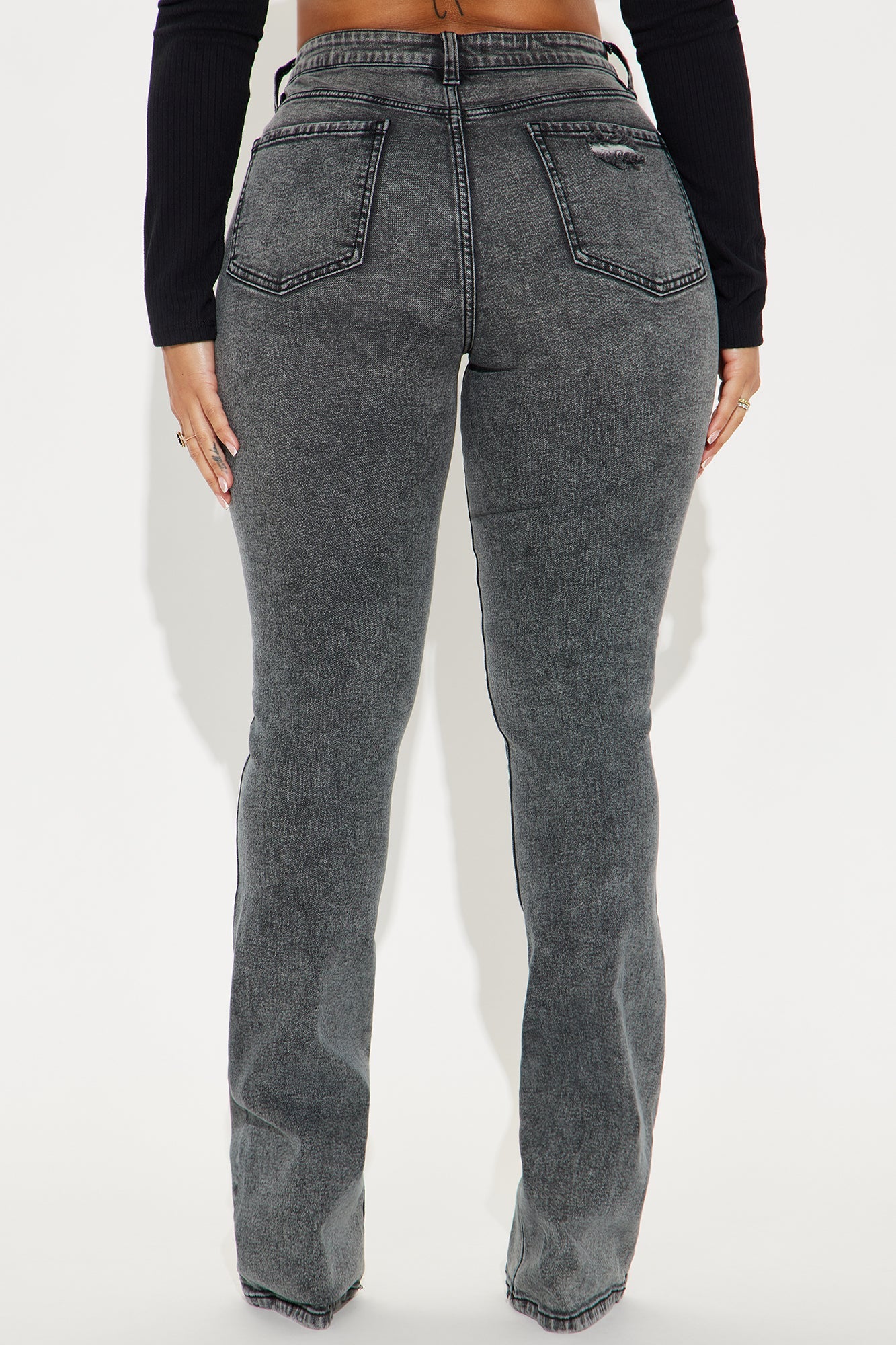 Babetown Bootcut Jeans - Grey