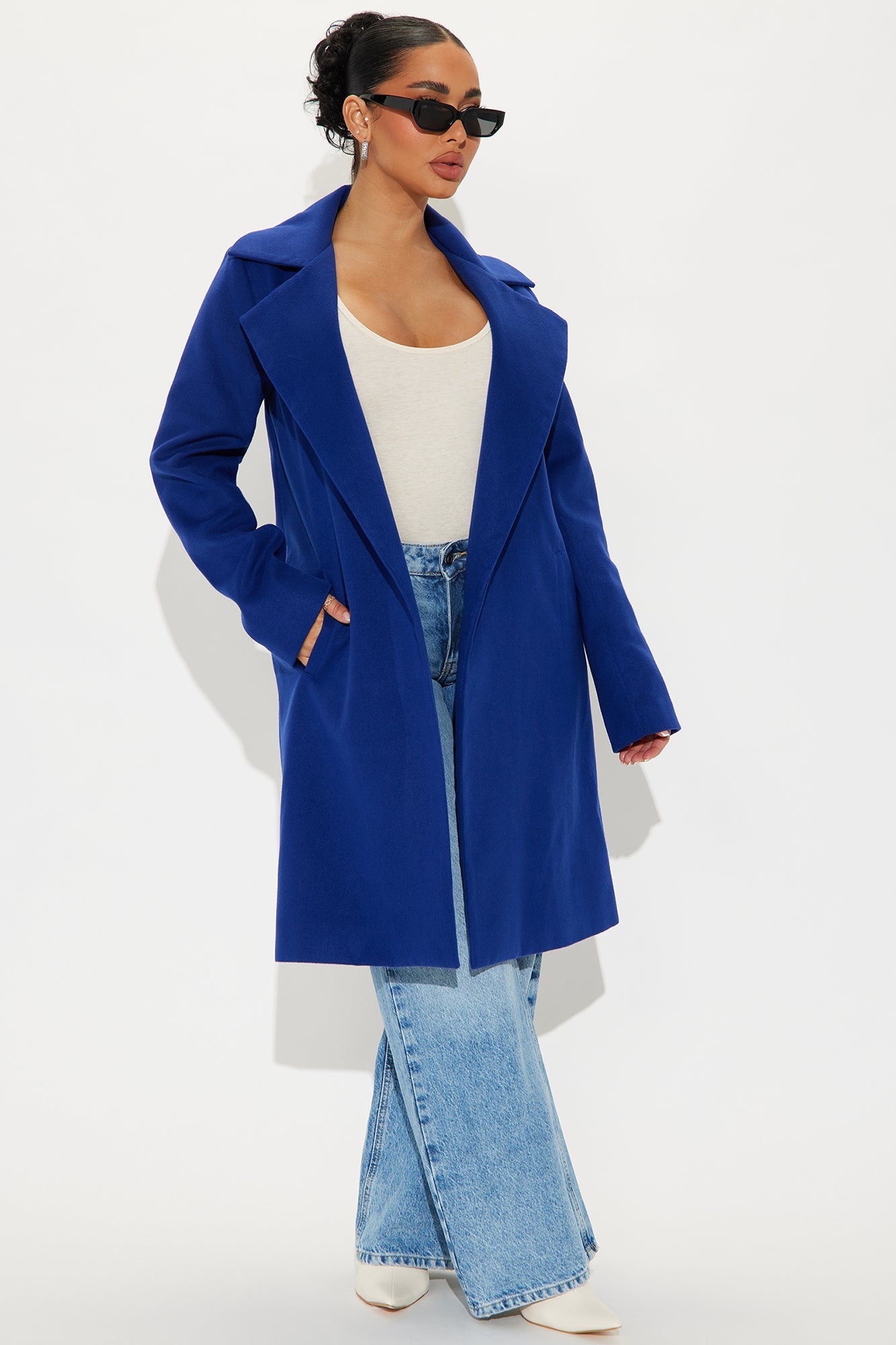 Upper East Side Coat - CobaltBlue