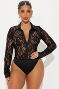 Caralia Lace Bodysuit - Black