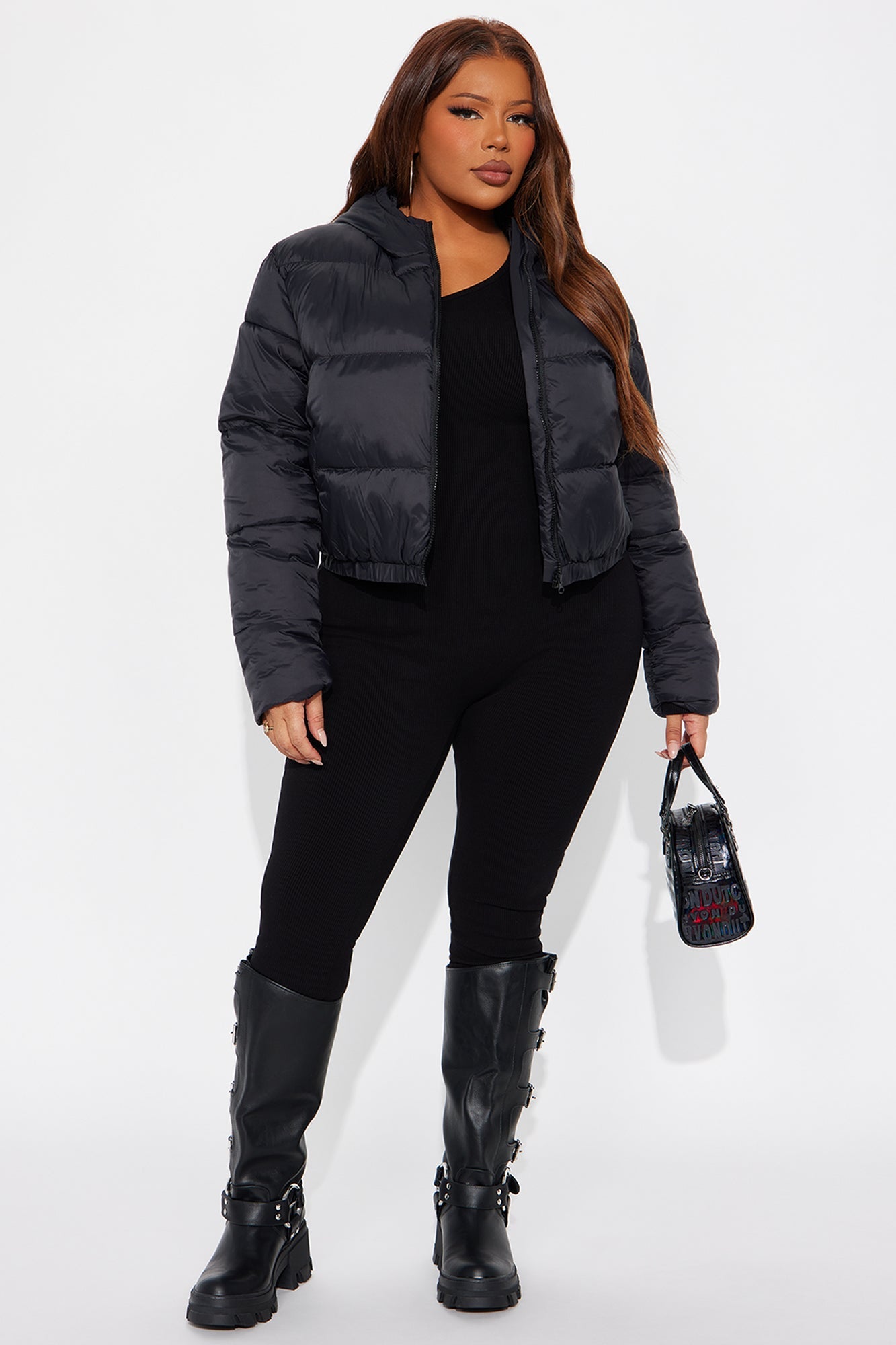 Up And About Puffer Coat - Black