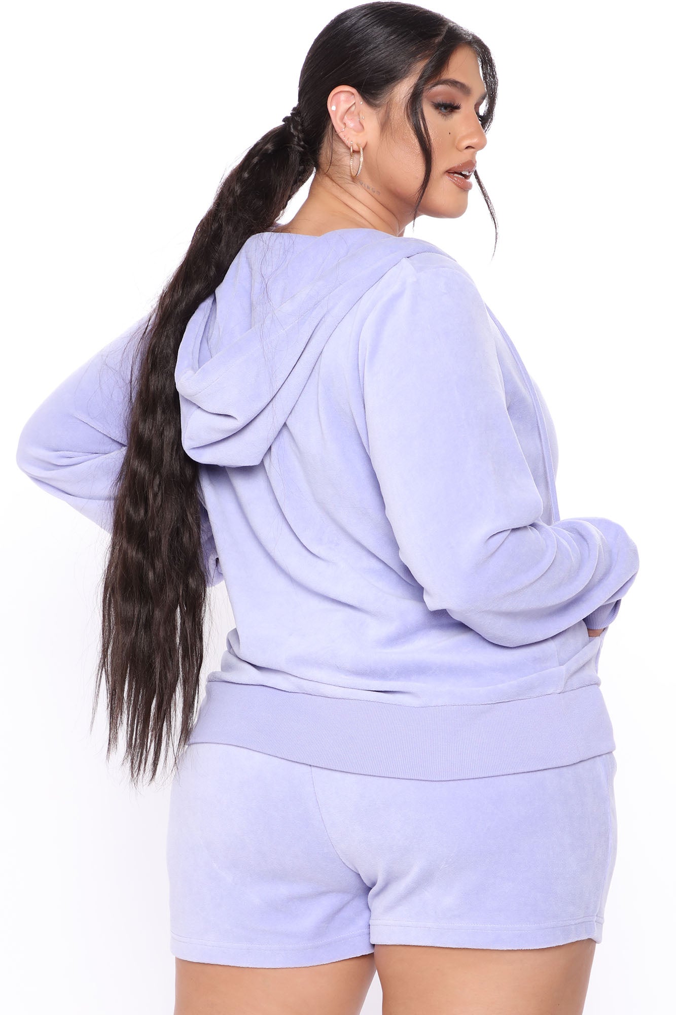 The OG Trendsetter Velour Short Set - Lavender