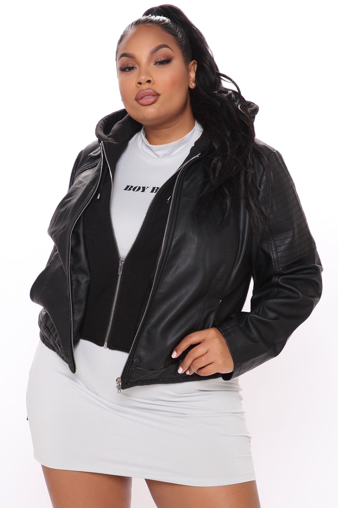 My Go To PU Jacket - Black