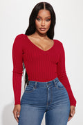 Kallan Knit Sweater - Red