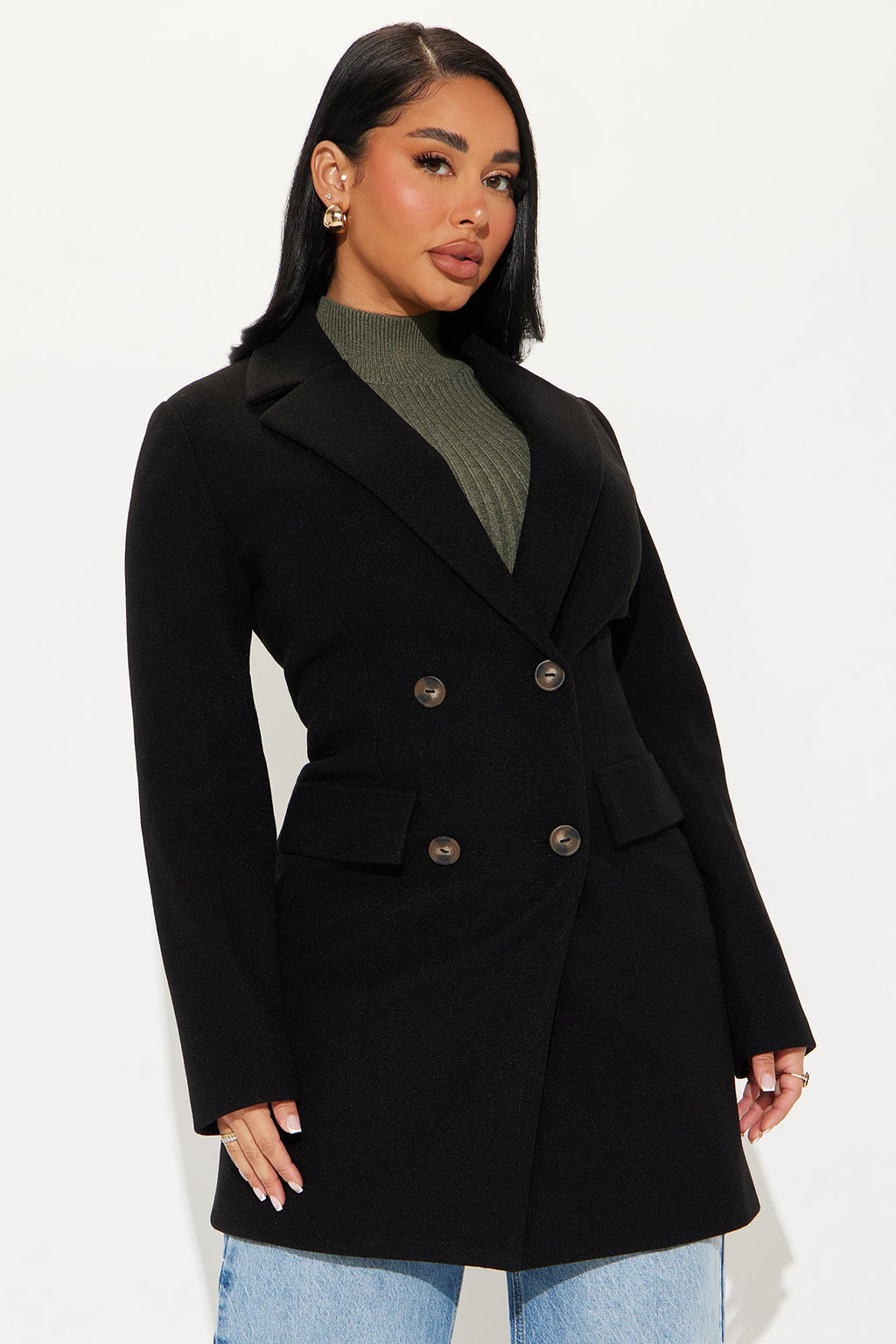 Kim Wool Coat - Black