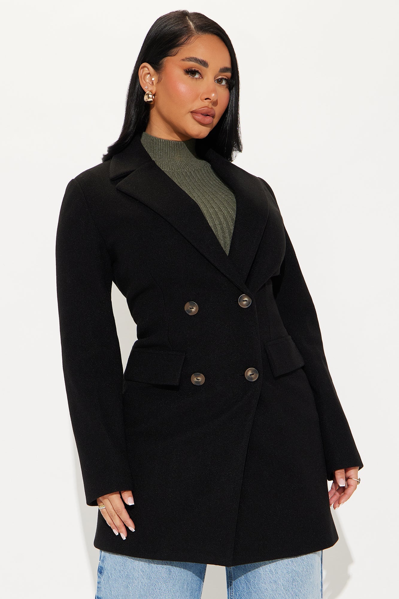 Kim Wool Coat - Black