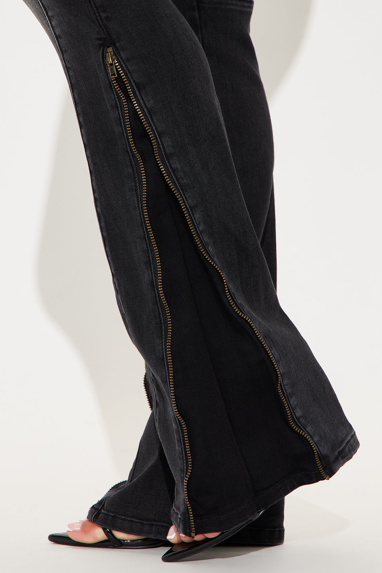 Certified Ten Crossover Moto Bootcut Jeans - Black Wash