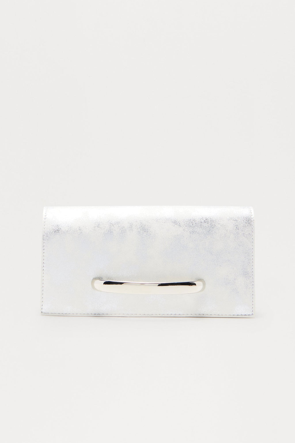 Bright Always Metallic Clutch - Silver