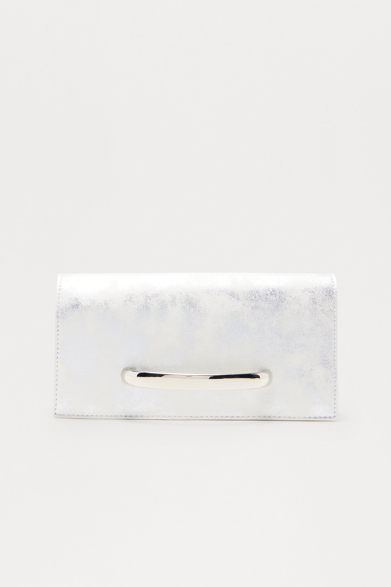 Bright Always Metallic Clutch - Silver