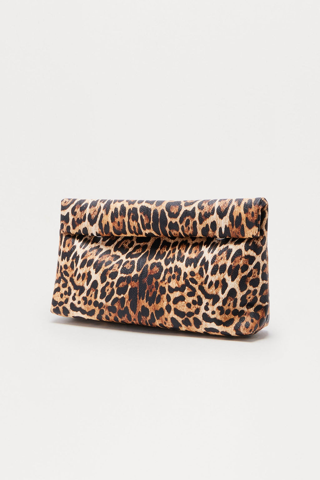 Wild Thoughts Faux Leather Leopard Clutch - Brown/combo