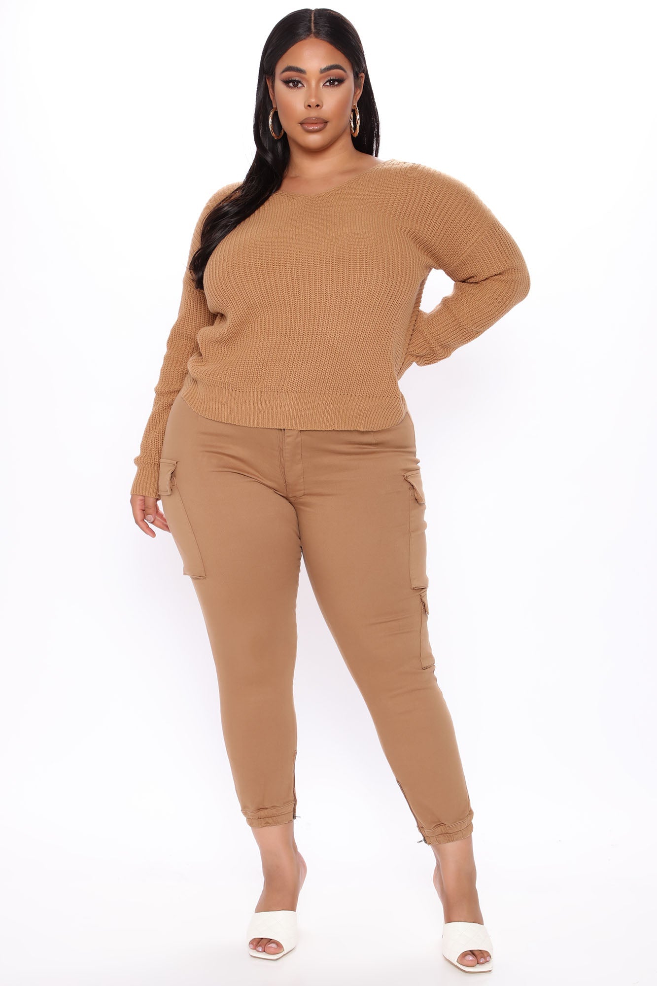 Falls Favorite Girl Sweater II - Camel