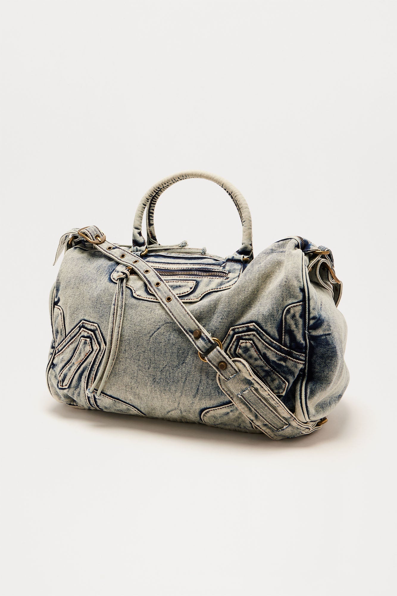 Denim On Denim Handbag - Denim
