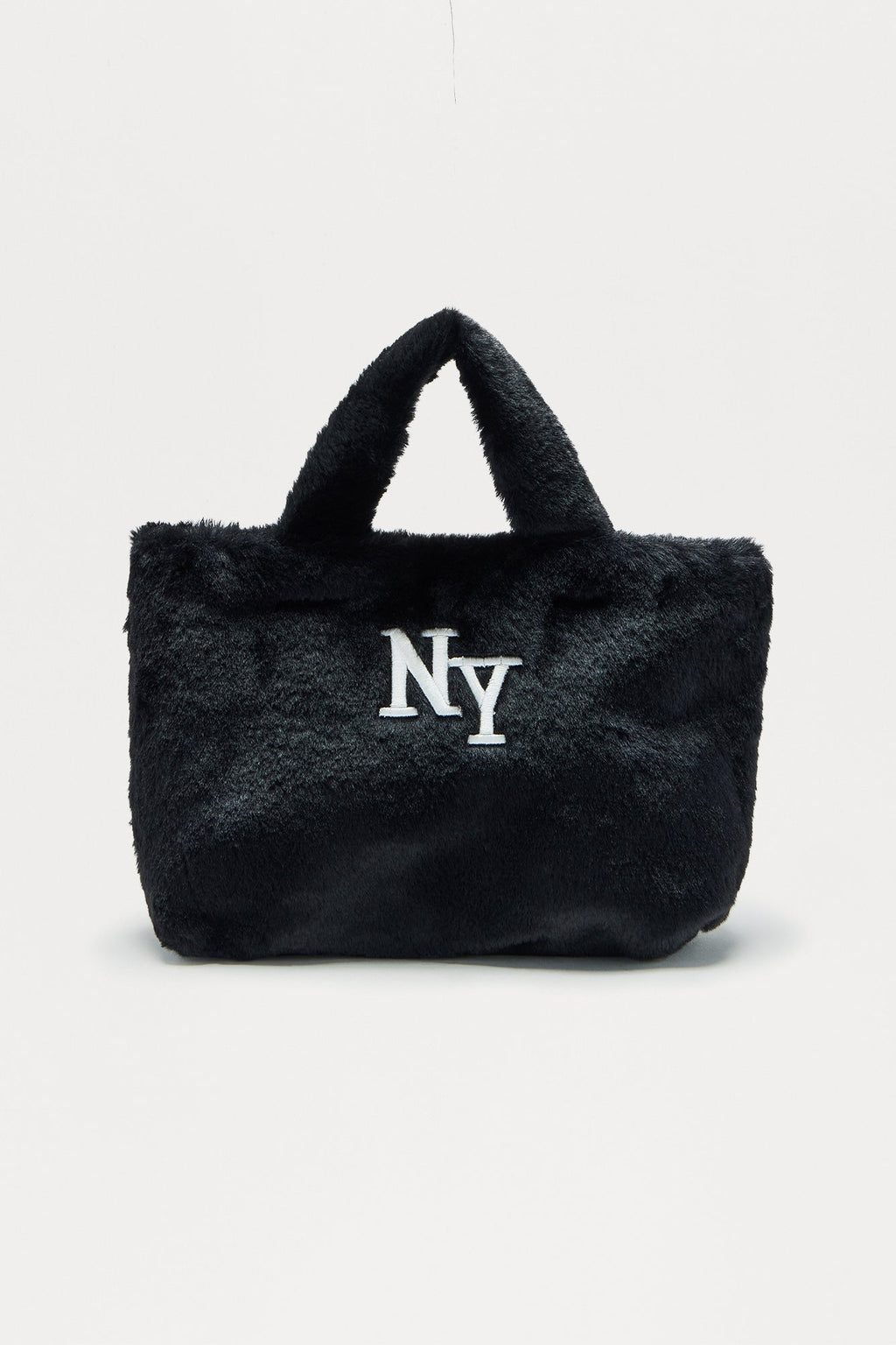 NY Muse Faux Fur Tote - Black