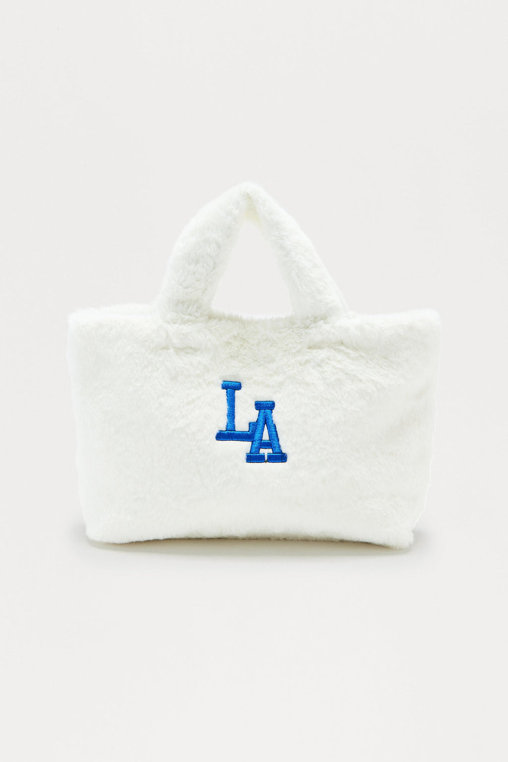 LA Muse Faux Fur Tote - Ivory