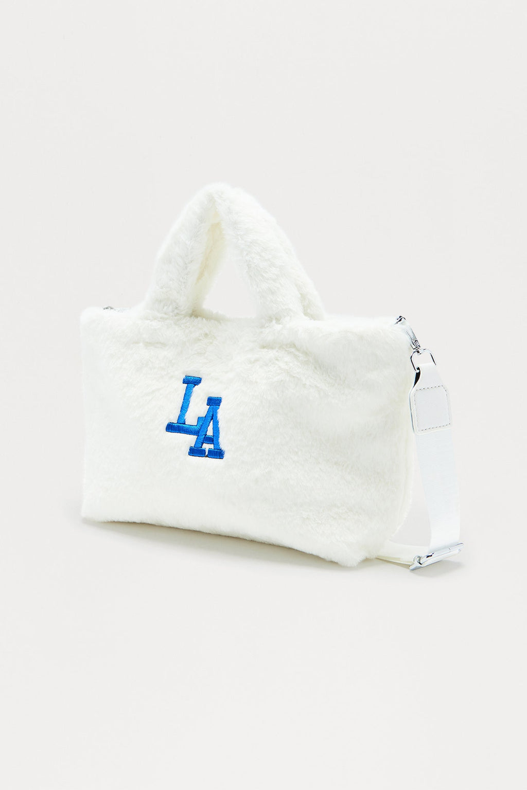 LA Muse Faux Fur Tote - Ivory