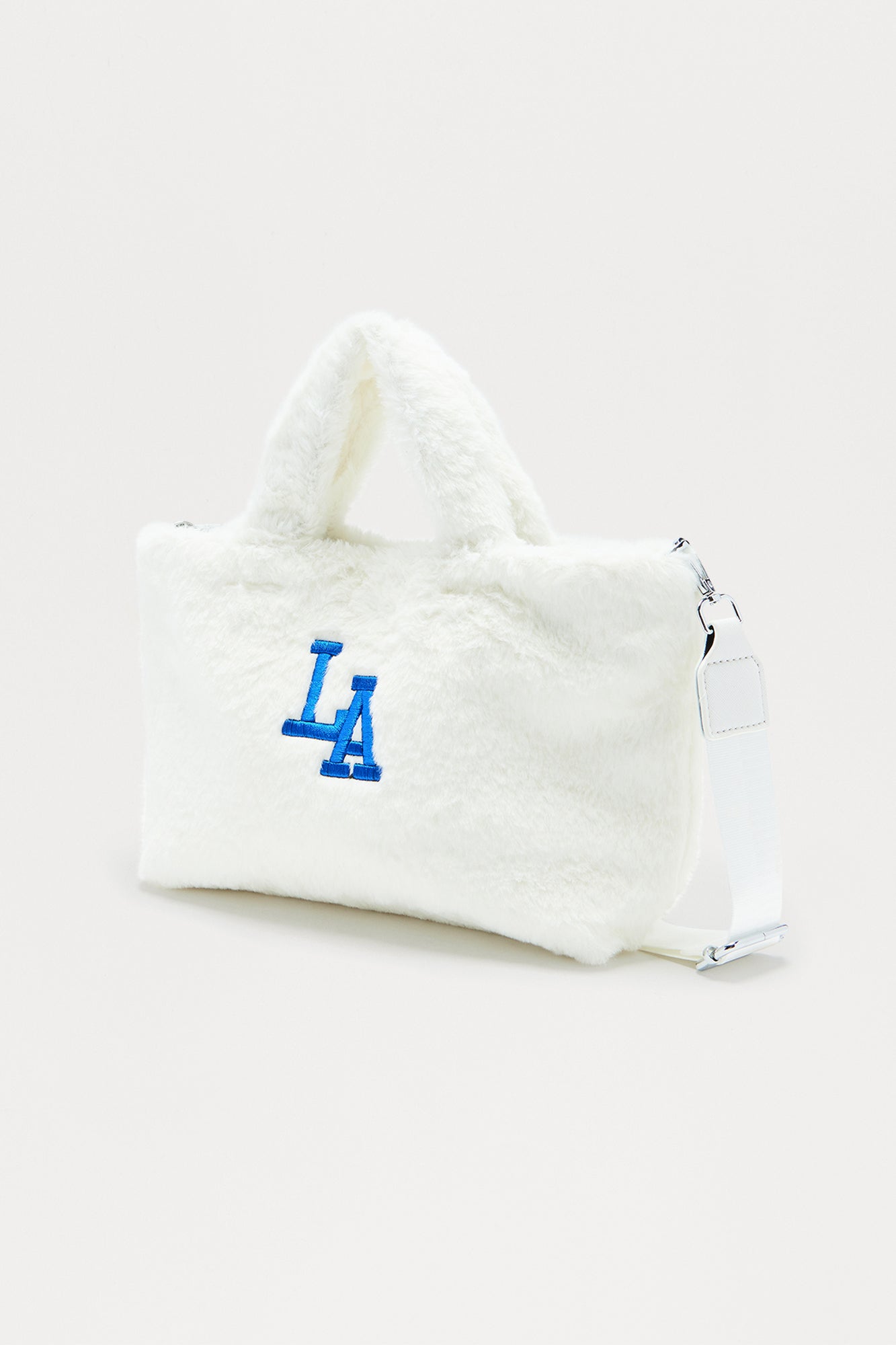 LA Muse Faux Fur Tote - Ivory