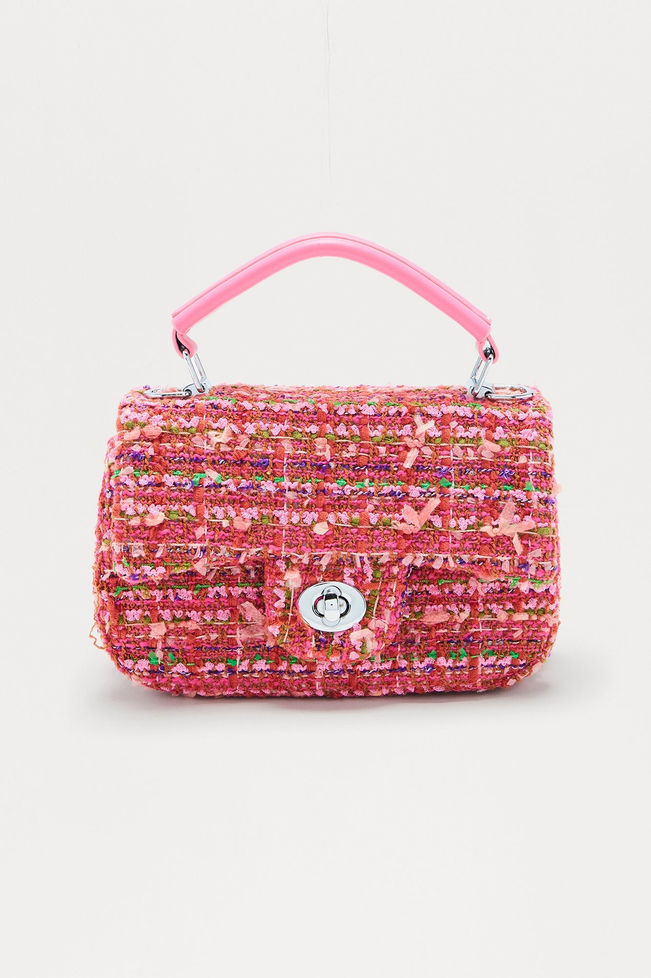 Book Club Crossbody Handbag - Pink/combo