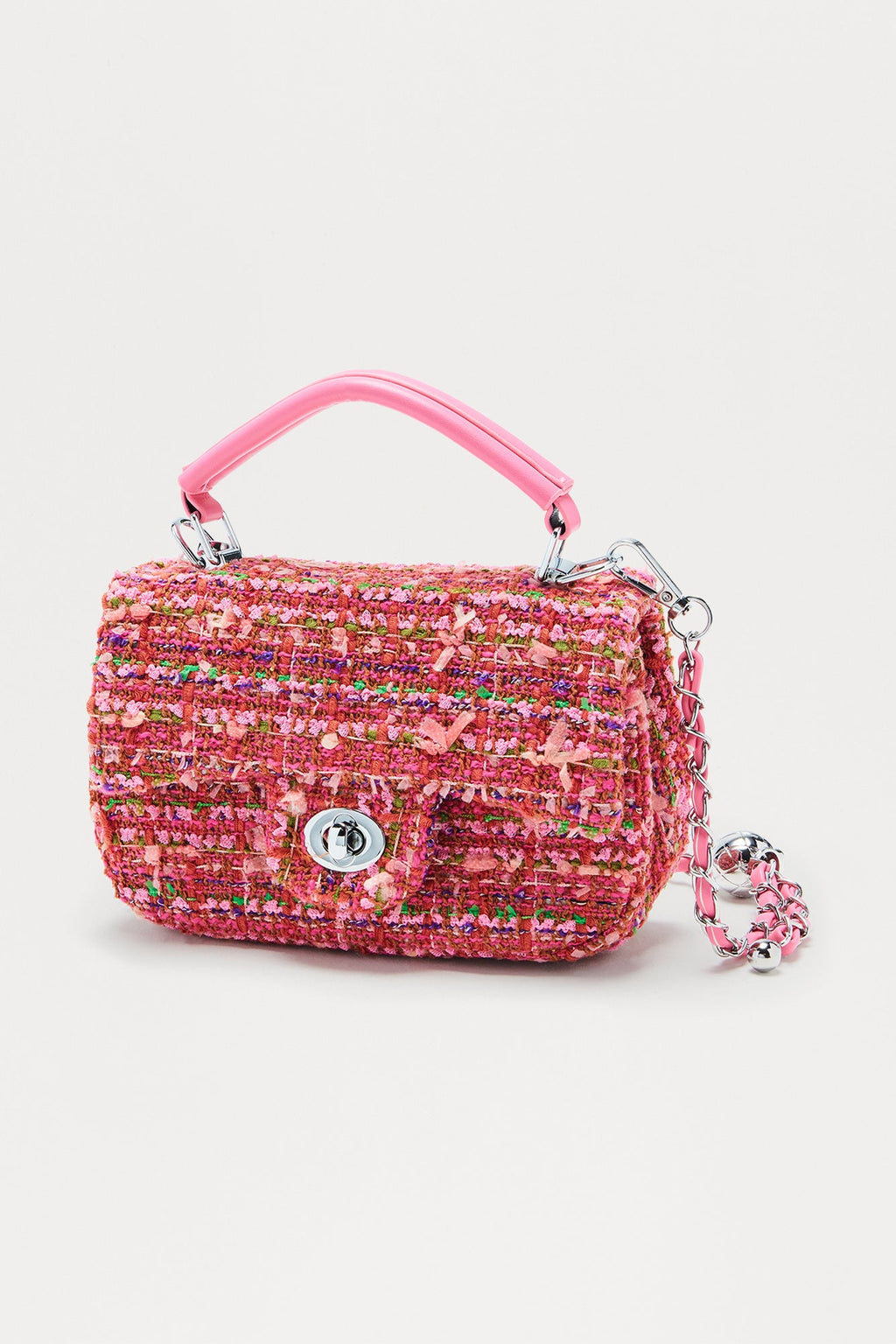 Book Club Crossbody Handbag - Pink/combo