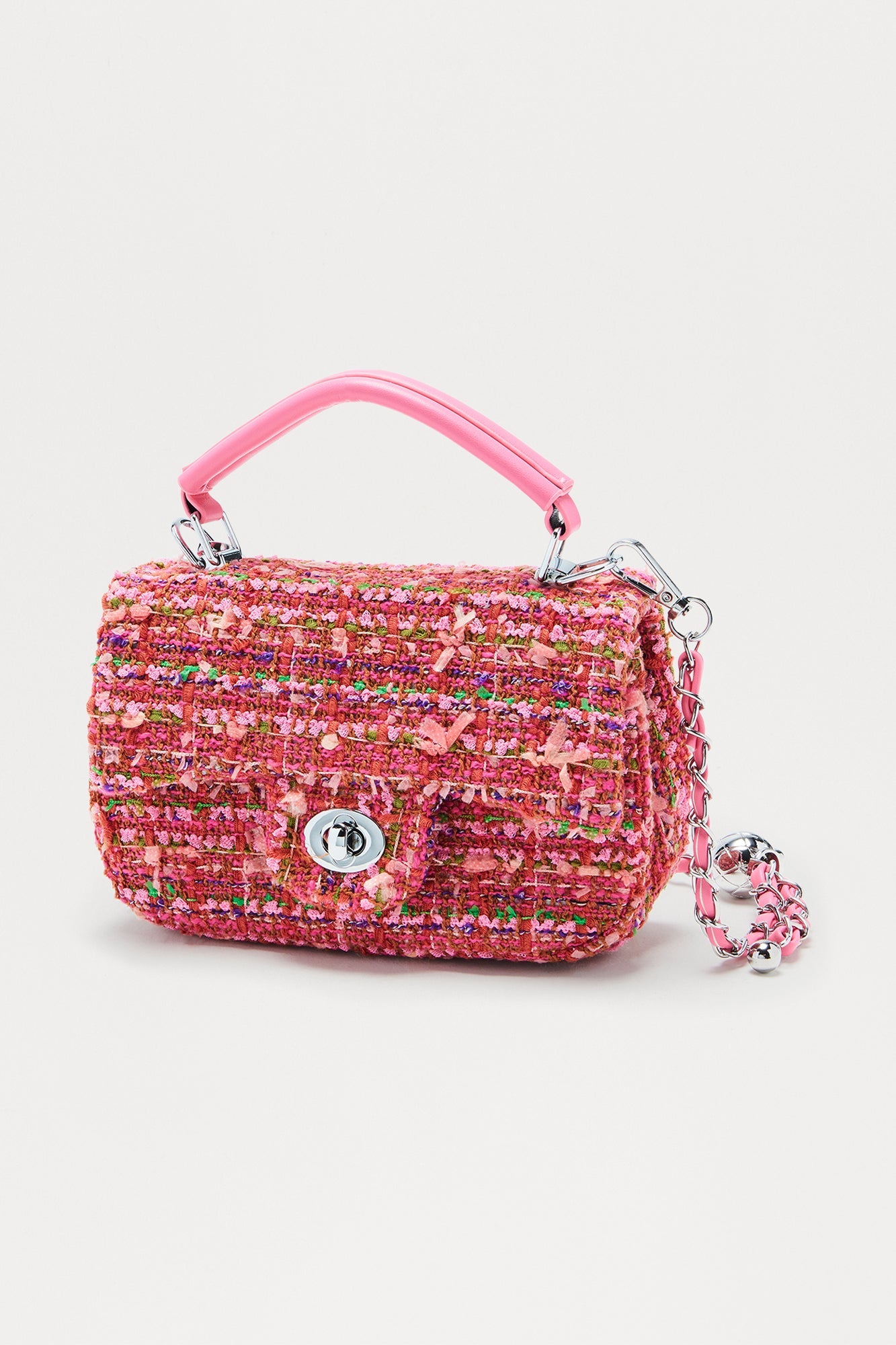 Book Club Crossbody Handbag - Pink/combo