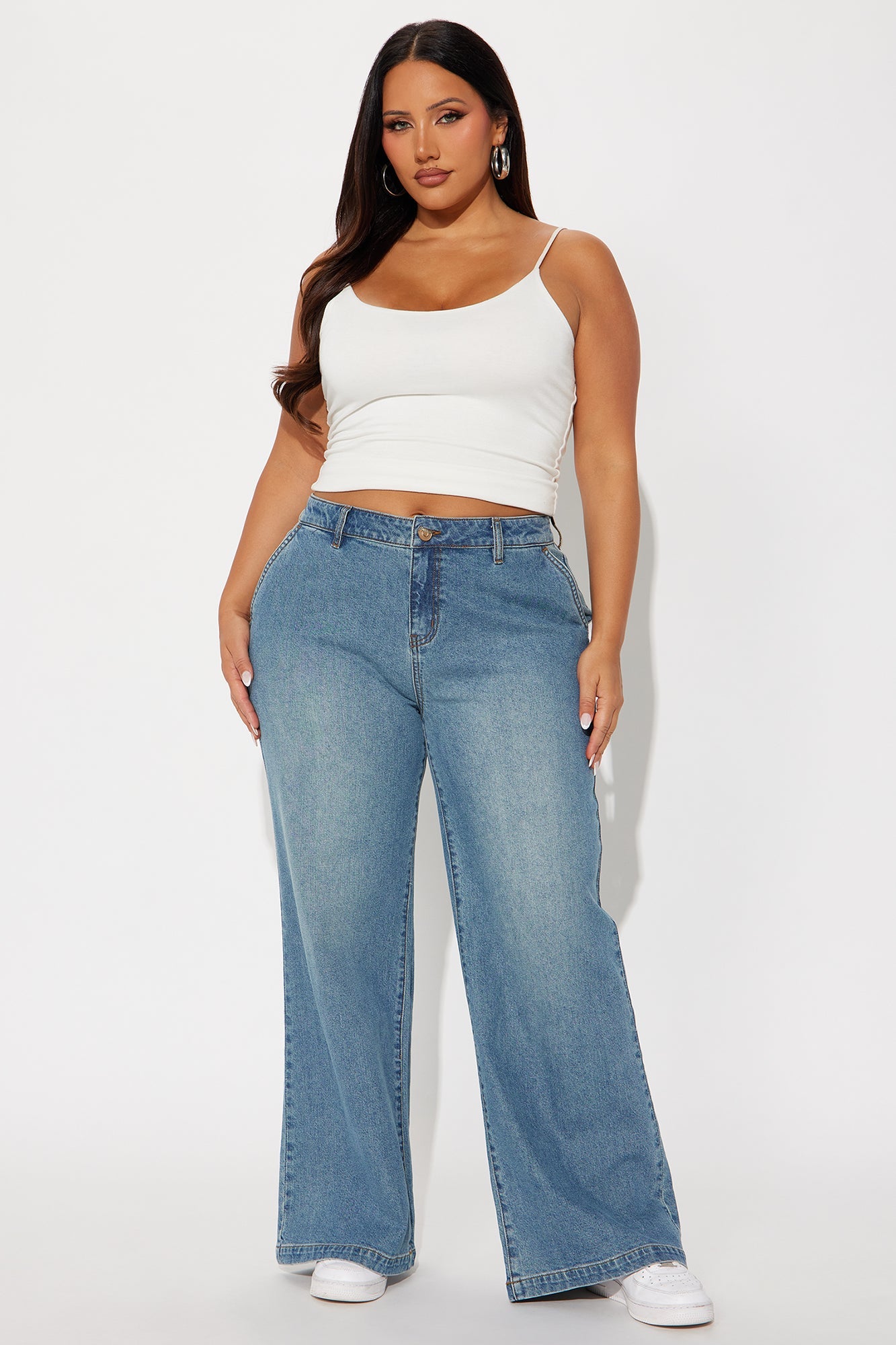 Delusional Drop Waist Jeans - Medium Wash