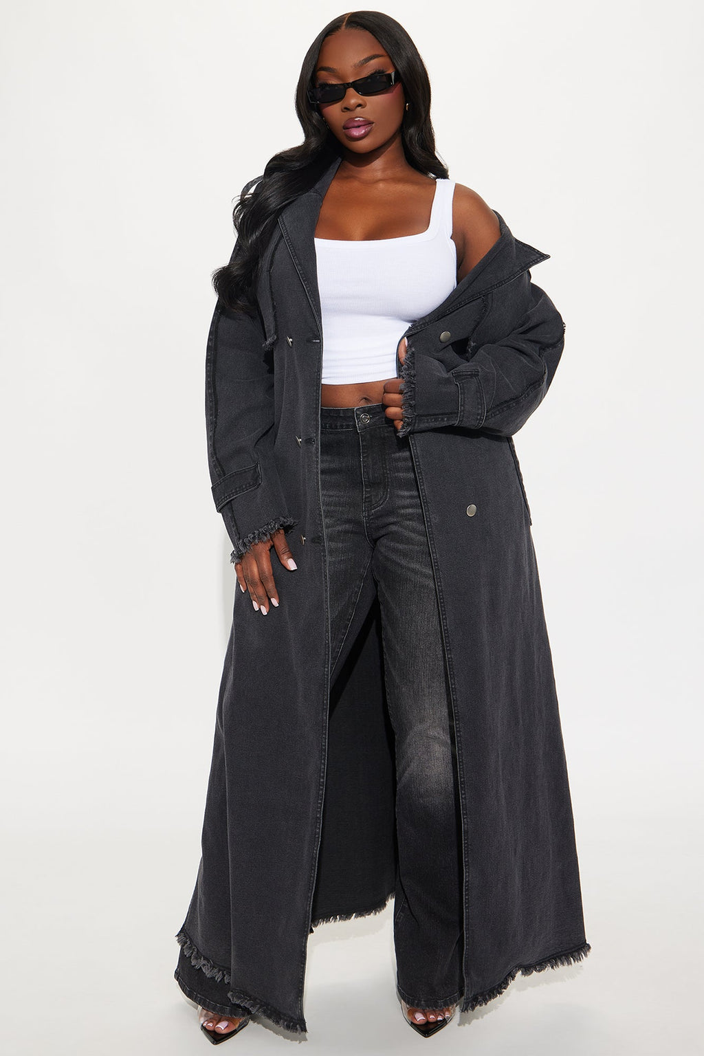 New York Days Denim Coat - Black Wash