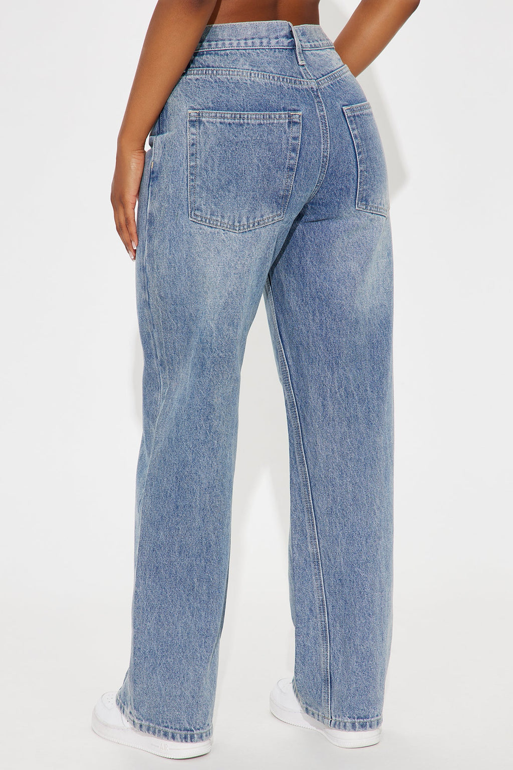Seams Like Fun Straight Leg Jeans - Light Wash