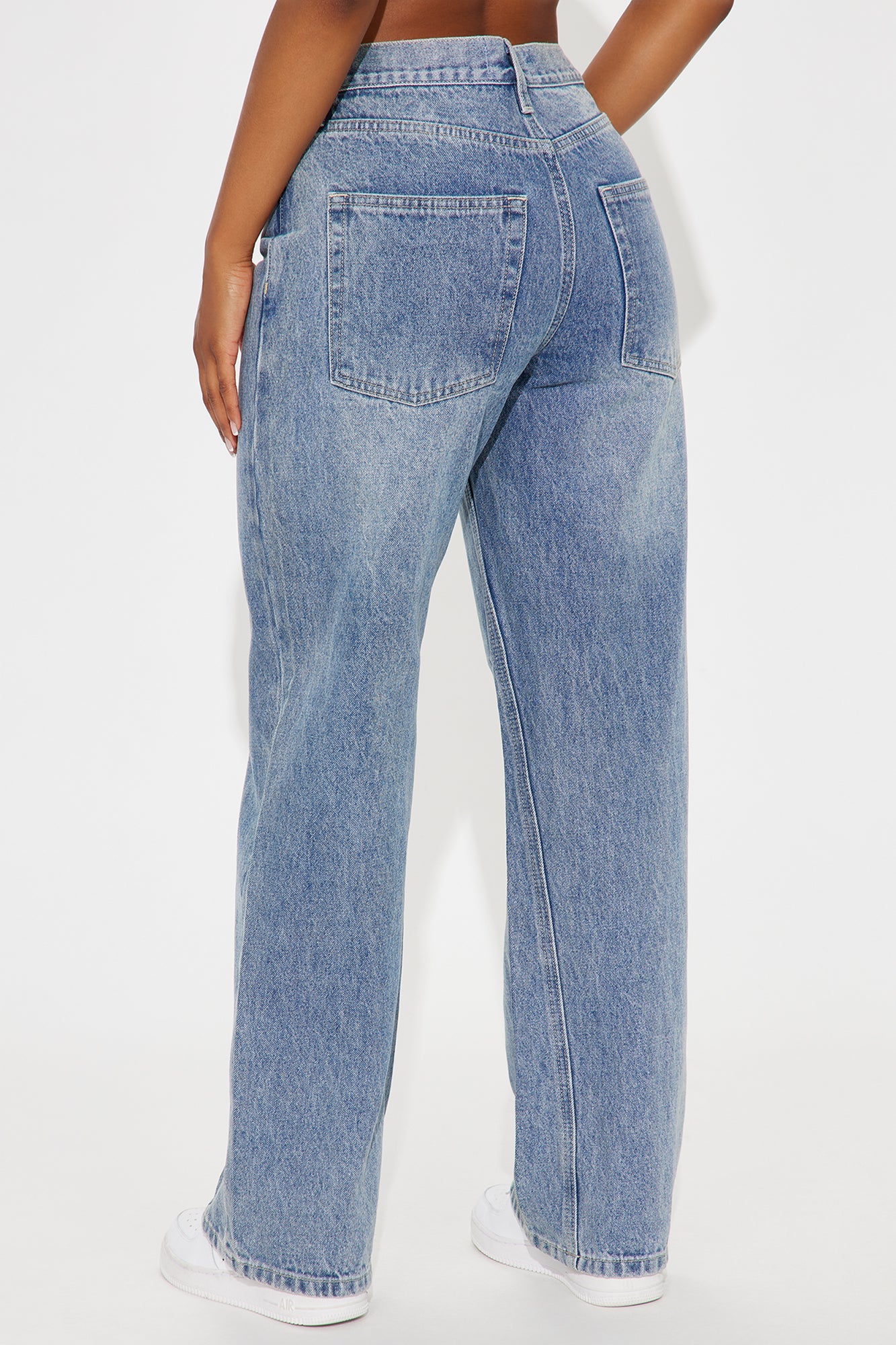 Seams Like Fun Straight Leg Jeans - Light Wash