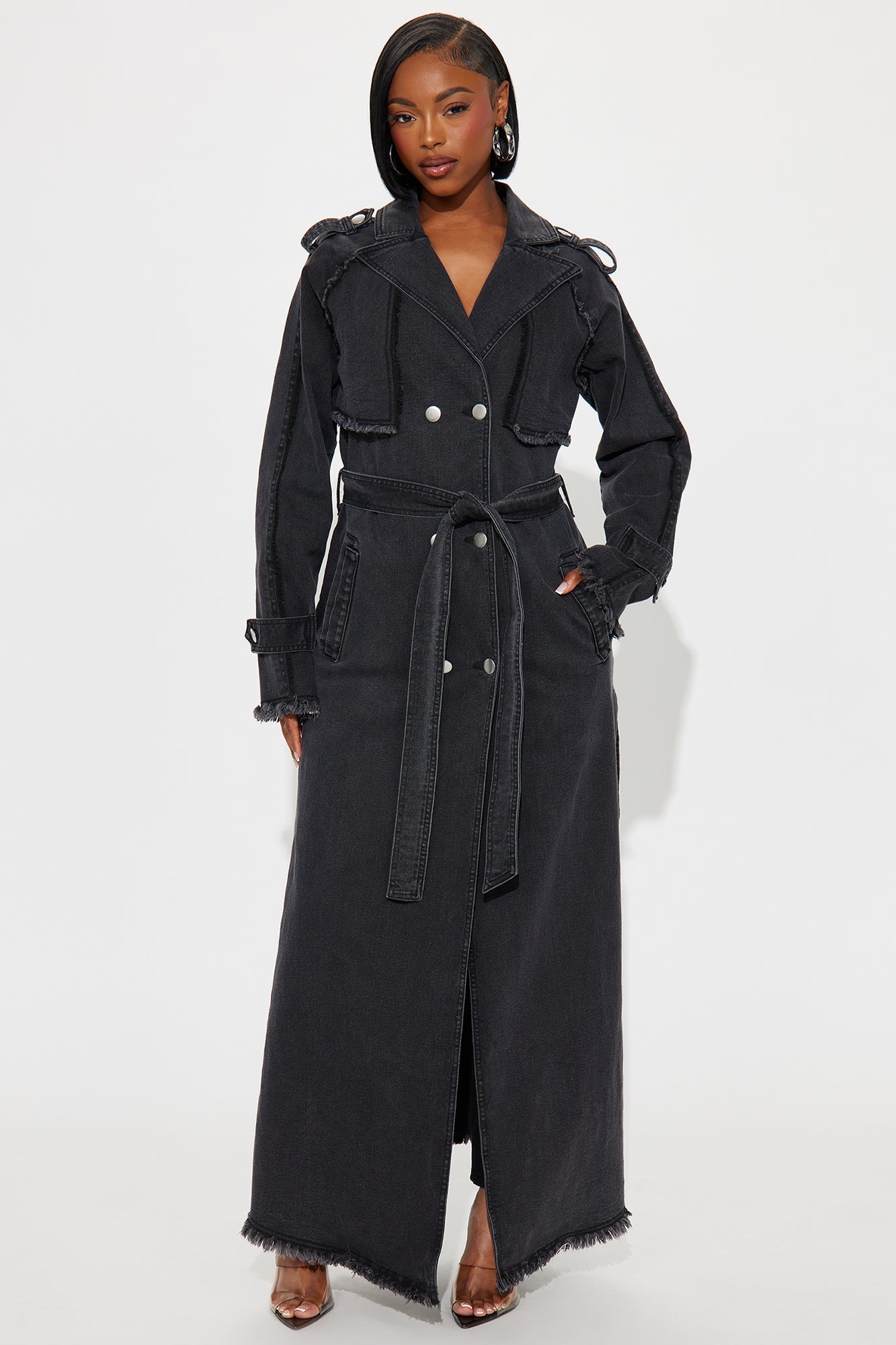 New York Days Denim Coat - Black Wash