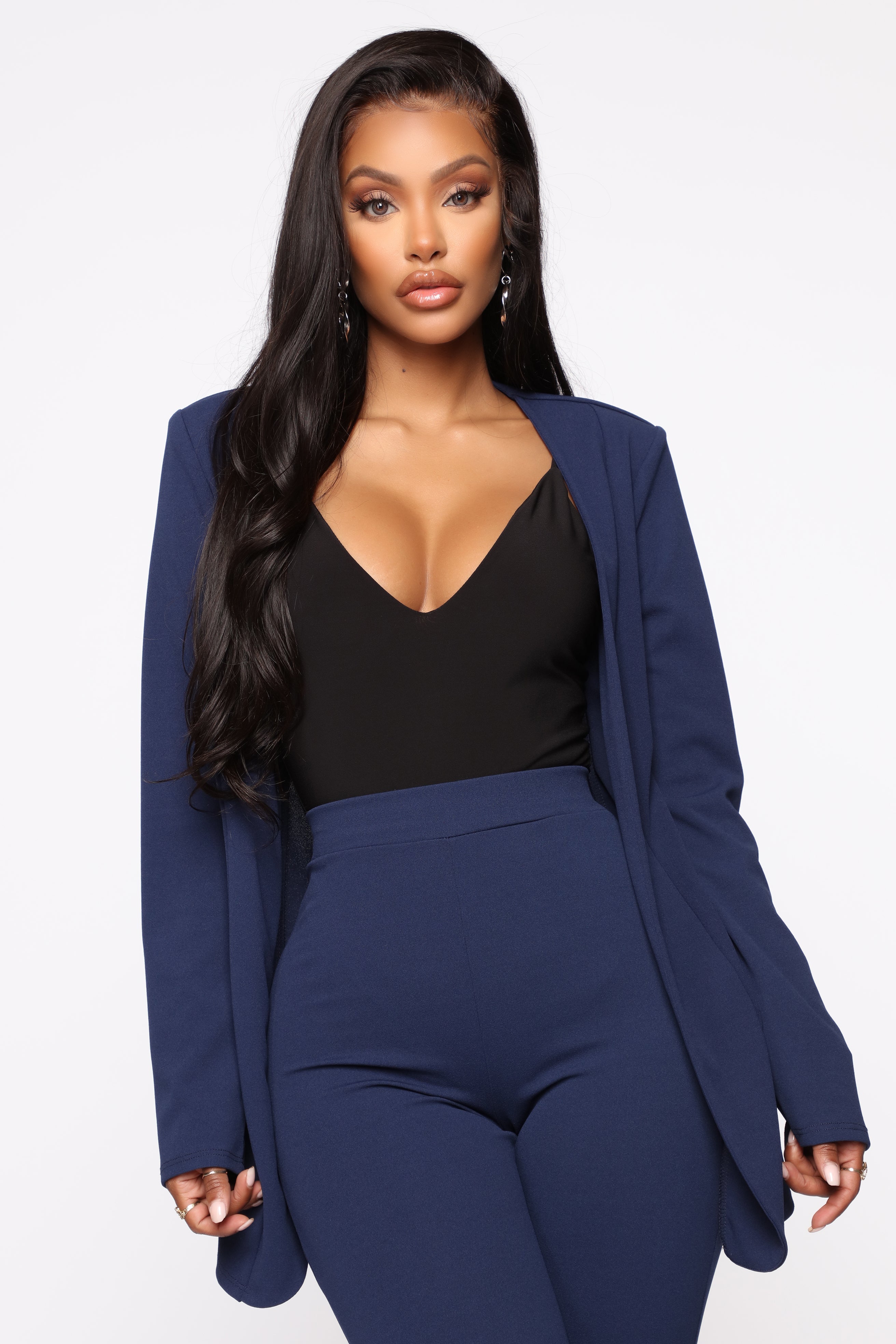 Payin' It Forward Blazer Set - Navy